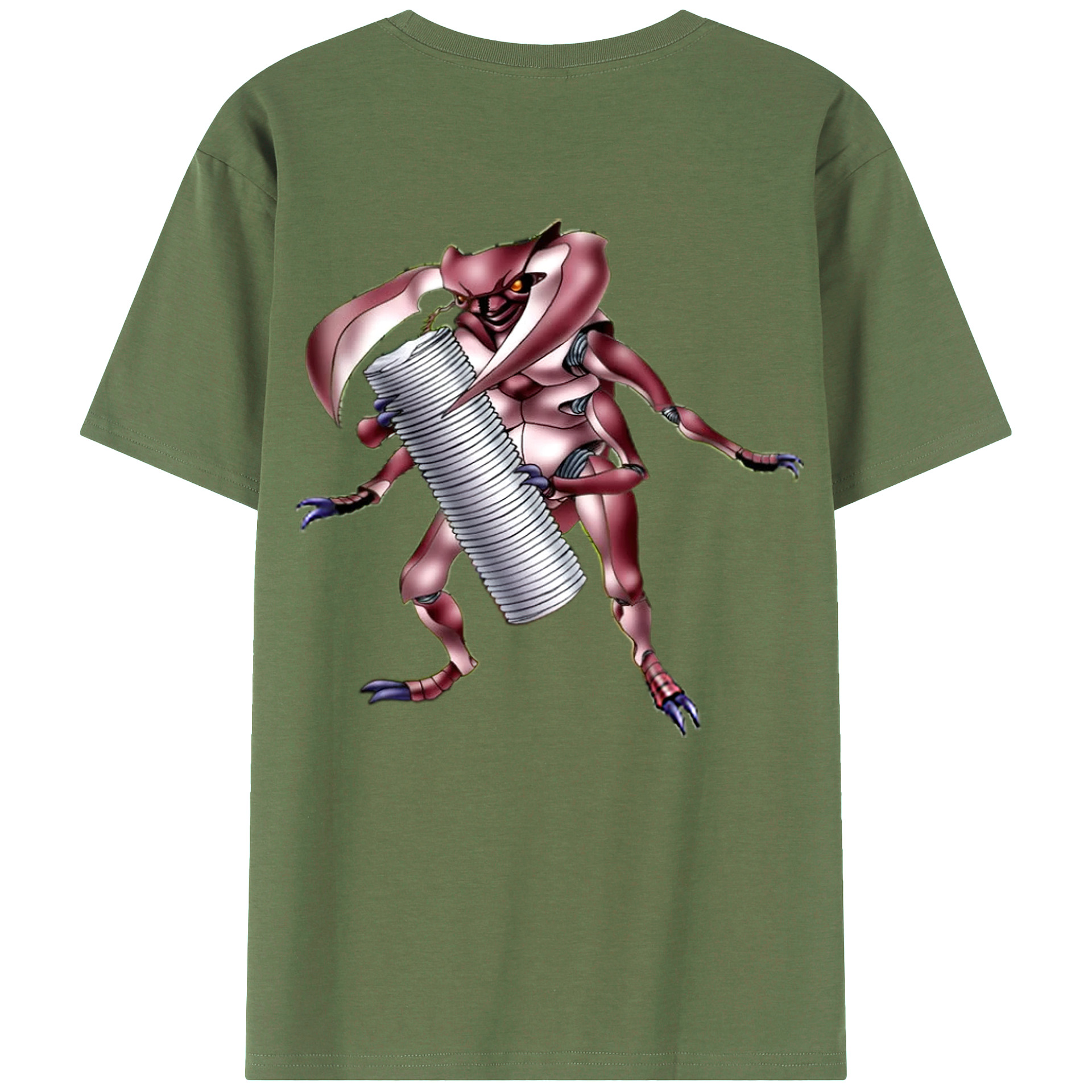 （画像用） 遊☆戯☆王 Yu-Gi-Oh! 綿100％ メンズ半袖Tシャツ（バックプリント） 通気性